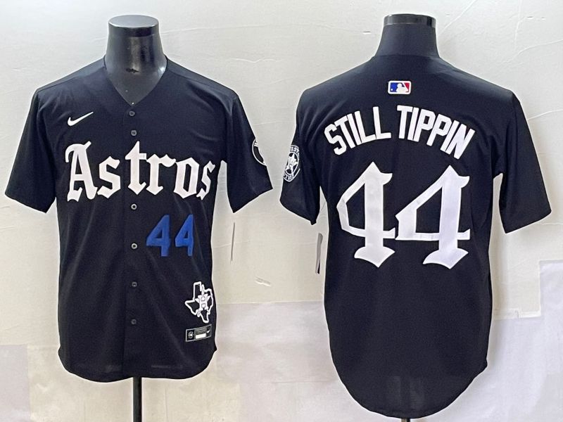 Men 2025 Houston Astros #44 Still Tippin Black Five generations Joint Name Nike MLB Jersey style 2->chicago white sox->MLB Jersey